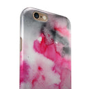Pink and Black Absorbed Watercolor Texture iPhone 6/6s or 6/6s Plus 2-Piece Hybrid INK-Fuzed Case