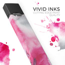 Pink and Black Absorbed Watercolor Texture - Premium Decal Protective Skin-Wrap Sticker compatible with the Juul Labs vaping device