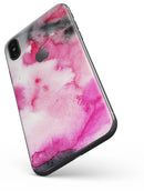 Pink and Black Absorbed Watercolor Texture - iPhone X Skin-Kit