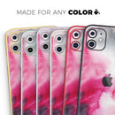 Pink and Black Absorbed Watercolor Texture - Vinyl Skin Wrap for iPhone 17 Pro Max, 17 Pro, 17 Air, 17, 16 & All Models — Soft Matte or Ultra Gloss