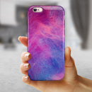 Pink and Blue Fume Clouds iPhone 6/6s or 6/6s Plus 2-Piece Hybrid INK-Fuzed Case