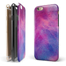 Pink and Blue Fume Clouds iPhone 6/6s or 6/6s Plus 2-Piece Hybrid INK-Fuzed Case