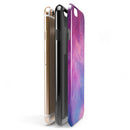 Pink and Blue Fume Clouds iPhone 6/6s or 6/6s Plus 2-Piece Hybrid INK-Fuzed Case