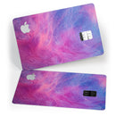 Pink and Blue Fume Clouds - Premium Protective Decal Skin-Kit for the Apple Credit Card