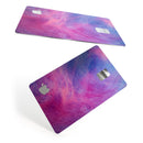 Pink and Blue Fume Clouds - Premium Protective Decal Skin-Kit for the Apple Credit Card