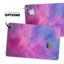 Pink and Blue Fume Clouds - Premium Protective Decal Skin-Kit for the Apple Credit Card