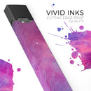 Pink and Blue Fume Clouds - Premium Decal Protective Skin-Wrap Sticker compatible with the Juul Labs vaping device