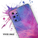 Pink and Blue Fume Clouds - Premium Vinyl Skin Decal for Samsung Galaxy S25 Ultra, S24, S23, S22 & All Galaxy S Models