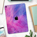 Pink and Blue Fume Clouds - Full Body Skin Decal for the Apple iPad Pro 12.9", 11", 10.5", 9.7", Air or Mini (All Models Available)