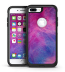 Pink and Black Absorbed Watercolor Texture - iPhone 7 or 7 Plus Commuter Case Skin Kit
