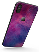 Pink and Blue Fume Clouds - iPhone X Skin-Kit