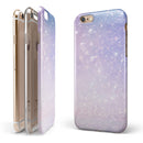 Pink and Blue Grungy Abstract iPhone 6/6s or 6/6s Plus 2-Piece Hybrid INK-Fuzed Case