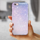 Pink and Blue Grungy Abstract iPhone 6/6s or 6/6s Plus 2-Piece Hybrid INK-Fuzed Case