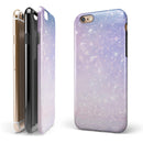 Pink and Blue Grungy Abstract iPhone 6/6s or 6/6s Plus 2-Piece Hybrid INK-Fuzed Case