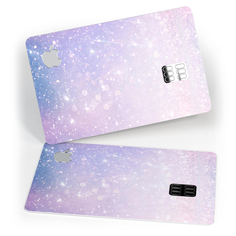 Pink and Blue Grungy Abstract  - Premium Protective Decal Skin-Kit for the Apple Credit Card