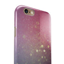 Pink and Blue Shimmering Orbs of Light iPhone 6/6s or 6/6s Plus 2-Piece Hybrid INK-Fuzed Case