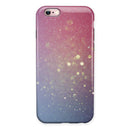 Pink and Blue Shimmering Orbs of Light iPhone 6/6s or 6/6s Plus 2-Piece Hybrid INK-Fuzed Case