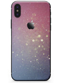 Pink and Blue Shimmering Orbs of Light - iPhone X Skin-Kit