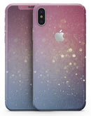 Pink and Blue Shimmering Orbs of Light - iPhone X Skin-Kit