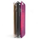Pink and Bright Red Abstract Triangles iPhone 6/6s or 6/6s Plus 2-Piece Hybrid INK-Fuzed Case
