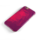 Pink and Bright Red Abstract Triangles iPhone 6/6s or 6/6s Plus 2-Piece Hybrid INK-Fuzed Case