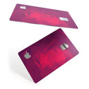 Pink and Bright Red Abstract Triangles - Premium Protective Decal Skin-Kit for the Apple Credit Card