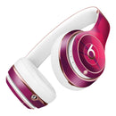 Pink and Bright Red Abstract Triangles Full-Body Skin Kit for the Beats by Dre Solo 3 Wireless Headphones