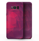 Pink and Bright Red Abstract Triangles - Samsung Galaxy S8 Full-Body Skin Kit