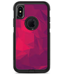 Pink and Bright Red Abstract Triangles - iPhone X OtterBox Case & Skin Kits
