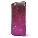 Pink and Burgundy Sparkling Orbs  iPhone 6/6s or 6/6s Plus 2-Piece Hybrid INK-Fuzed Case