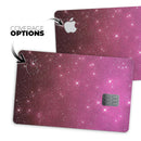 Pink and Burgundy Sparkling Orbs  - Premium Protective Decal Skin-Kit for the Apple Credit Card
