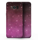 Pink and Burgundy Sparkling Orbs  - Samsung Galaxy S8 Full-Body Skin Kit