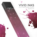 Pink and Burgundy Sparkling Orbs  - Premium Decal Protective Skin-Wrap Sticker compatible with the Juul Labs vaping device
