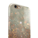 Pink and Gold Shimmering Lights iPhone 6/6s or 6/6s Plus 2-Piece Hybrid INK-Fuzed Case