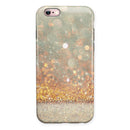 Pink and Gold Shimmering Lights iPhone 6/6s or 6/6s Plus 2-Piece Hybrid INK-Fuzed Case