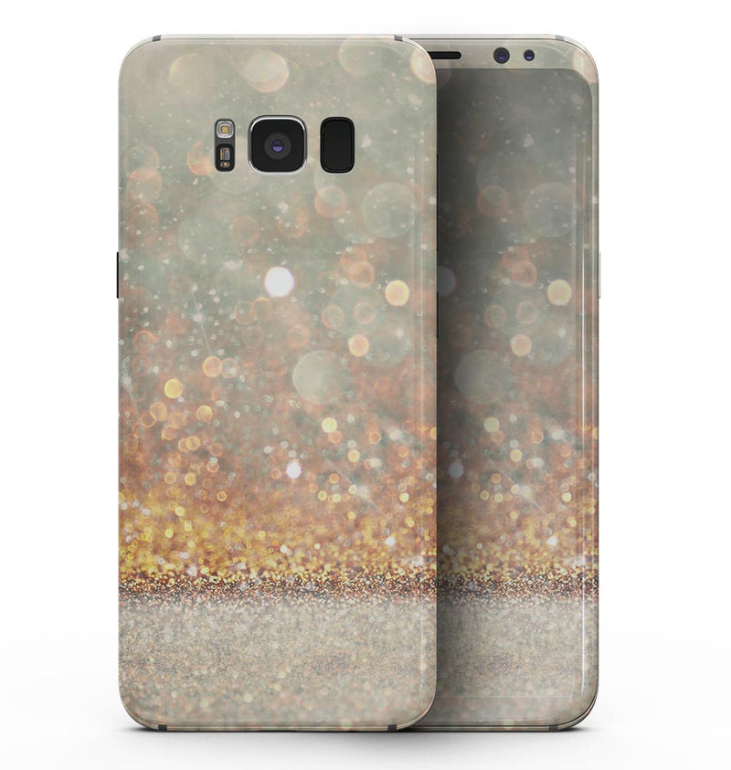 Pink and Gold Shimmering Lights  - Samsung Galaxy S8 Full-Body Skin Kit