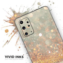 Pink and Gold Shimmering Lights - Premium Vinyl Skin Decal for Samsung Galaxy S25 Ultra, S24, S23, S22 & All Galaxy S Models