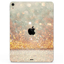 Pink and Gold Shimmering Lights  - Full Body Skin Decal for the Apple iPad Pro 12.9", 11", 10.5", 9.7", Air or Mini (All Models Available)