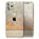 Pink and Gold Shimmering Lights  - Protective Skin Wrap & Decal – Compatible with iPhone SE to iPhone 17 Pro Max (All Models)