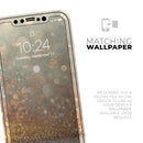 Pink and Gold Shimmering Lights  - Protective Skin Wrap & Decal – Compatible with iPhone SE to iPhone 17 Pro Max (All Models)