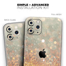 Pink and Gold Shimmering Lights  - Protective Skin Wrap & Decal – Compatible with iPhone SE to iPhone 17 Pro Max (All Models)