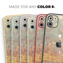 Pink and Gold Shimmering Lights  - Protective Skin Wrap & Decal – Compatible with iPhone SE to iPhone 17 Pro Max (All Models)