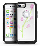 Pink and Green Olive Branch - iPhone 7 or 8 OtterBox Case & Skin Kits