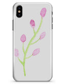 Pink and Green Olive Branch - iPhone X Clipit Case