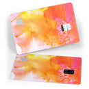 Pink and Orange Absorbed Watercolor Texture - Premium Protective Decal Skin-Kit for the Apple Credit Card