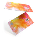 Pink and Orange Absorbed Watercolor Texture - Premium Protective Decal Skin-Kit for the Apple Credit Card