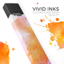 Pink and Orange Absorbed Watercolor Texture - Premium Decal Protective Skin-Wrap Sticker compatible with the Juul Labs vaping device