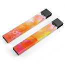 Pink and Orange Absorbed Watercolor Texture - Premium Decal Protective Skin-Wrap Sticker compatible with the Juul Labs vaping device