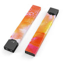 Pink and Orange Absorbed Watercolor Texture - Premium Decal Protective Skin-Wrap Sticker compatible with the Juul Labs vaping device
