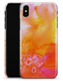 Pink and Orange Absorbed Watercolor Texture - iPhone X Clipit Case